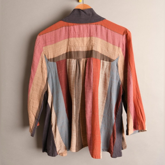 Ace & Jig OOAK tailored open cardigan shawl size XL textile - Picture 2 of 4